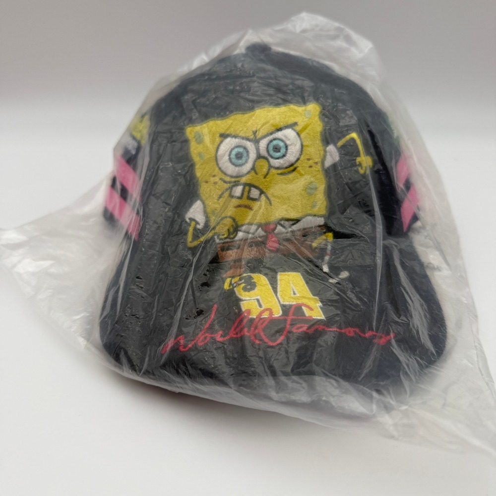 Supreme x Spongebob x Jeff Hamilton SS25 Mesh Back 6-Panel Hat Black Adjustable - Picture 2 of 6